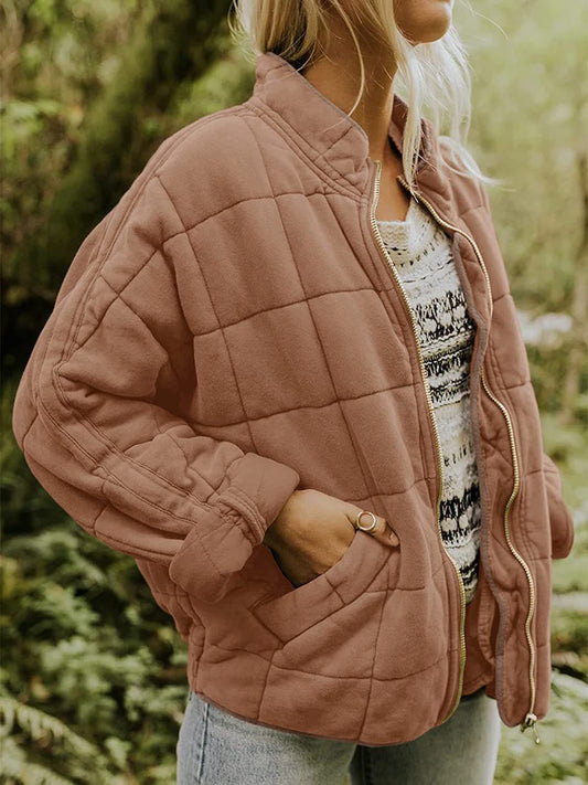 Quilted Bomber Jacket