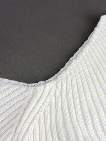 Ribbed Crop Sweater