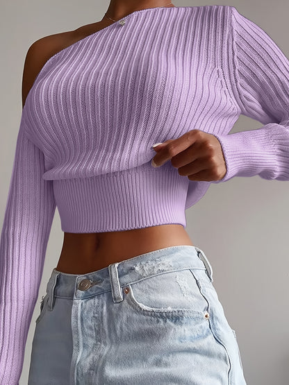 Ribbed Crop Sweater