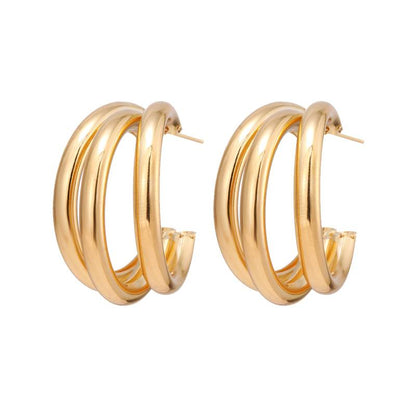 Triple Hoop Earrings