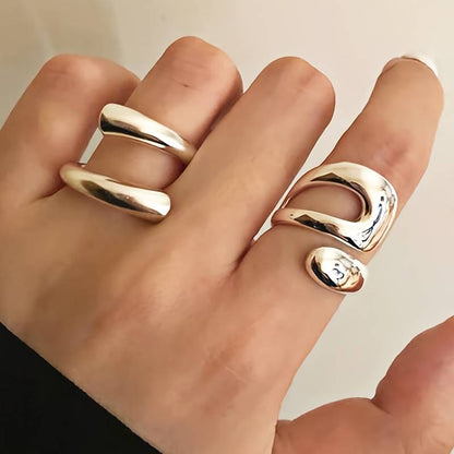 Set of Silver Rings