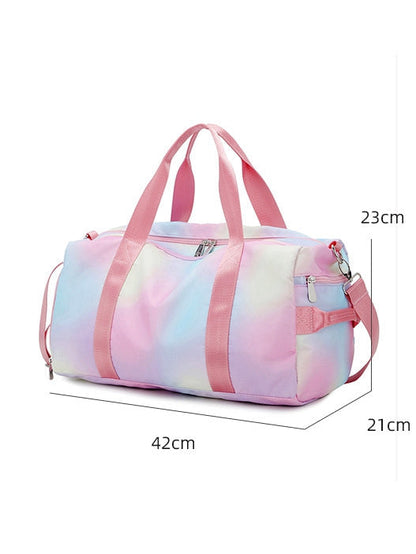 Female Fashion Rainbow Ombre Color Sports Bags