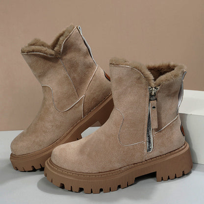 Faux Suede Ankle Boots