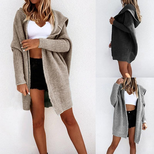 Oversized Hooded Cardigan