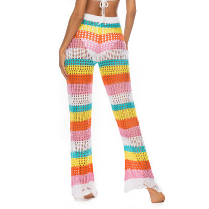 Multi-Colour Crochet Trousers