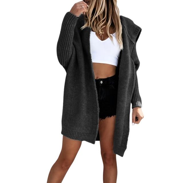 Oversized Hooded Cardigan