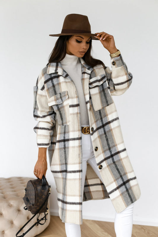 Plaid Long Coat