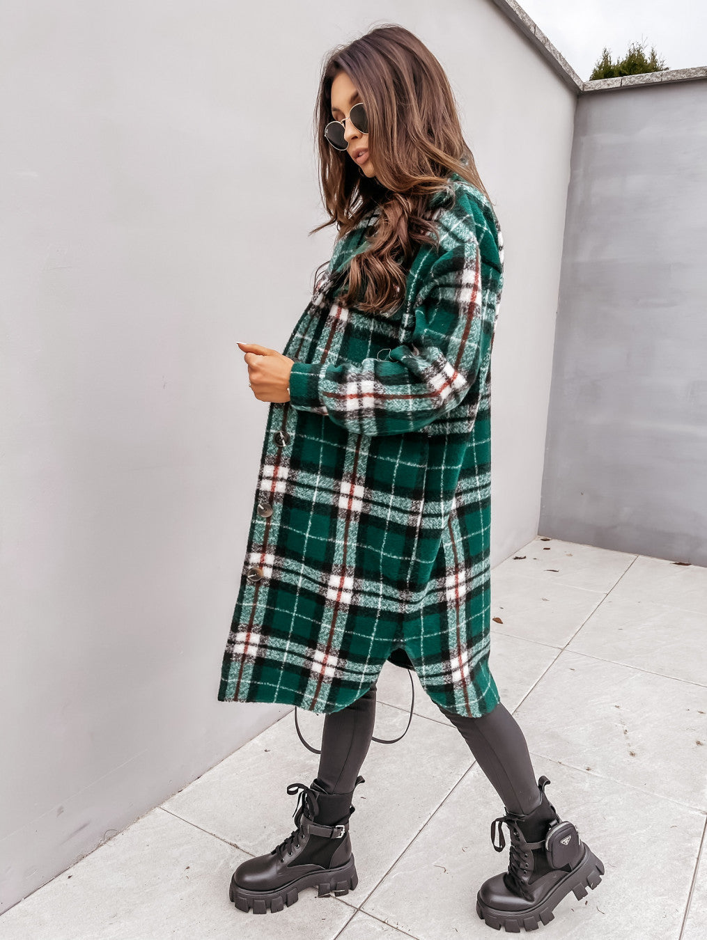 Plaid Long Coat