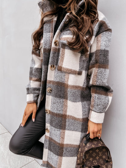 Plaid Long Coat