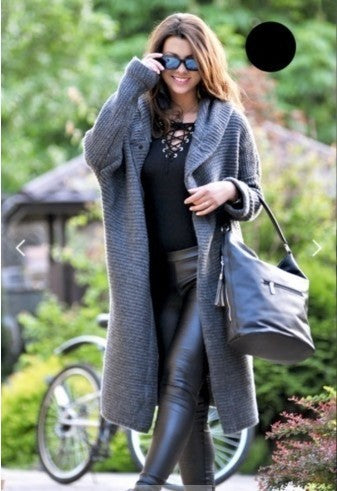 Hooded Knit Cardigan