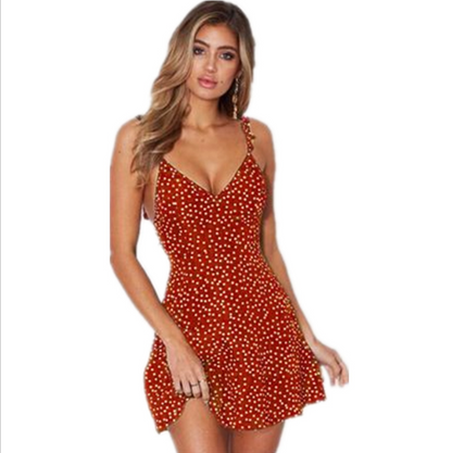 Polka-dot Strappy Dress