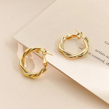 Twisted Hoop Earrings