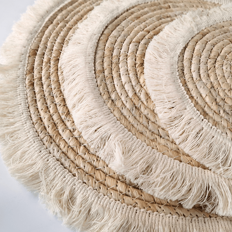 Boho Tassel Straw Placemats