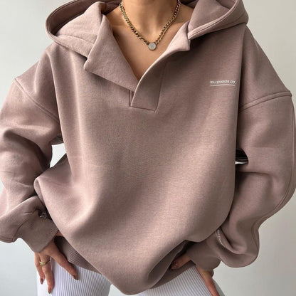 Fleece-lined oversized Hoodie