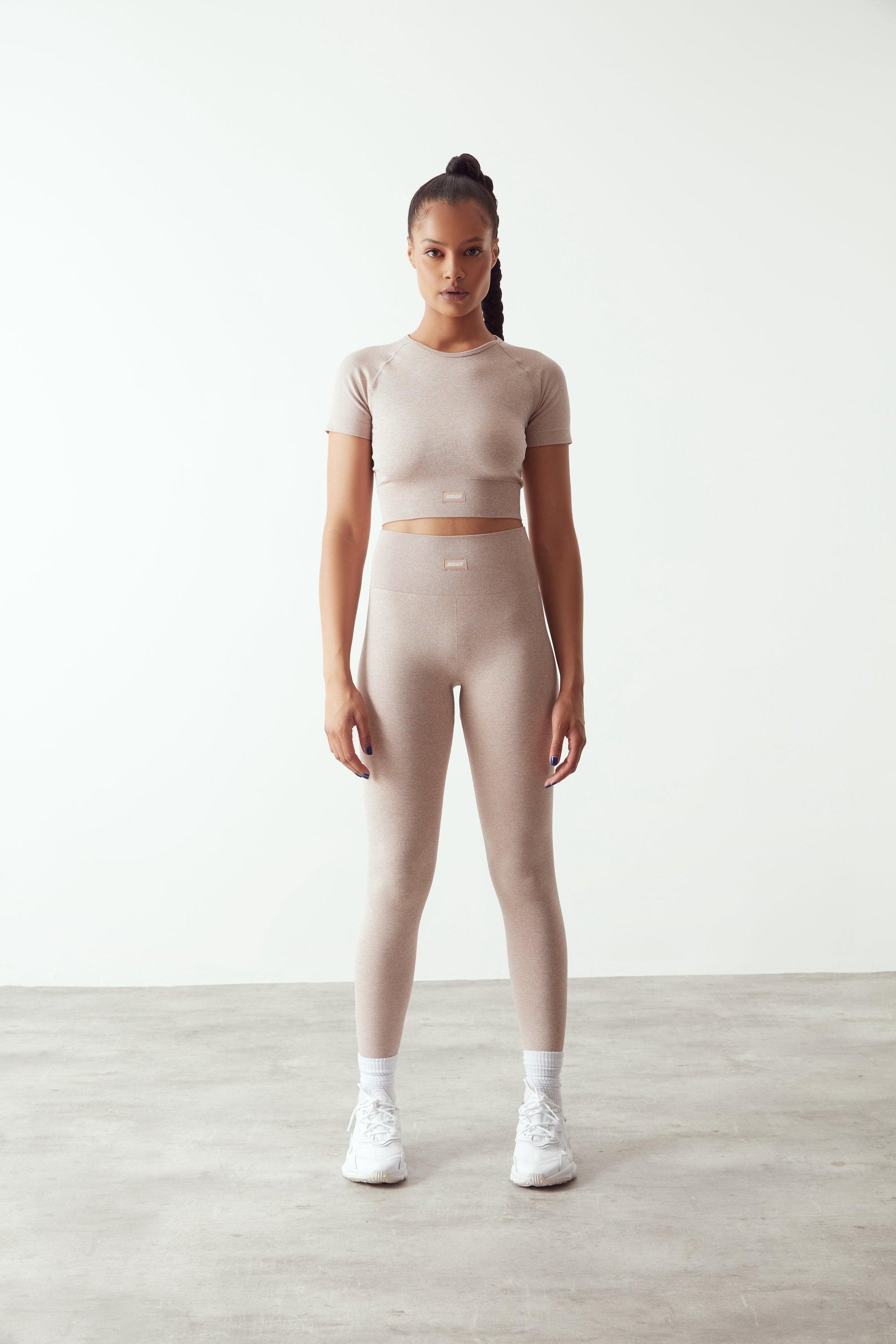 Seamless Full Length Leggings Nude - JOGGR