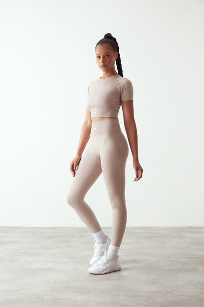 Seamless Full Length Leggings Nude - JOGGR