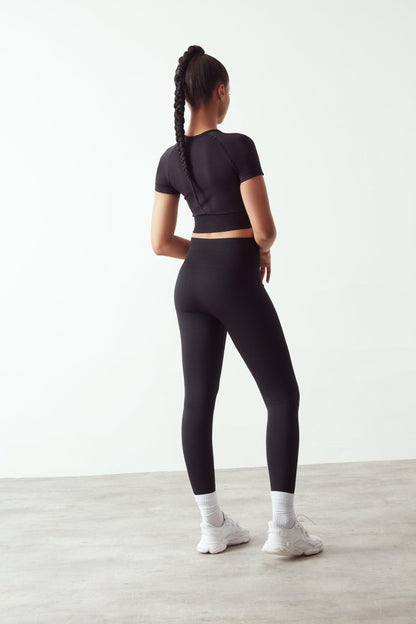 Seamless Full Length Leggings Black - JOGGR