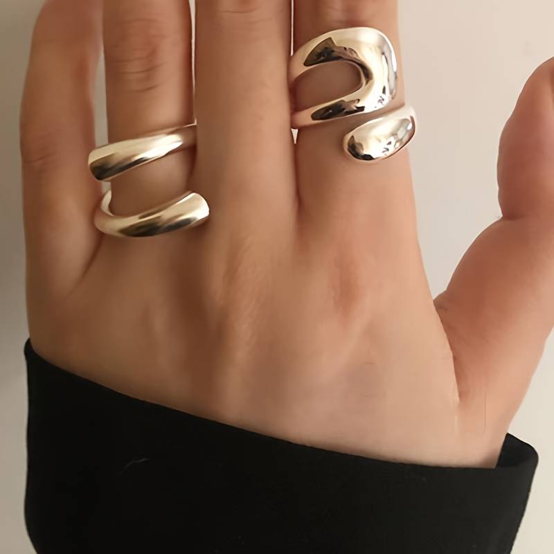 Set of Silver Rings