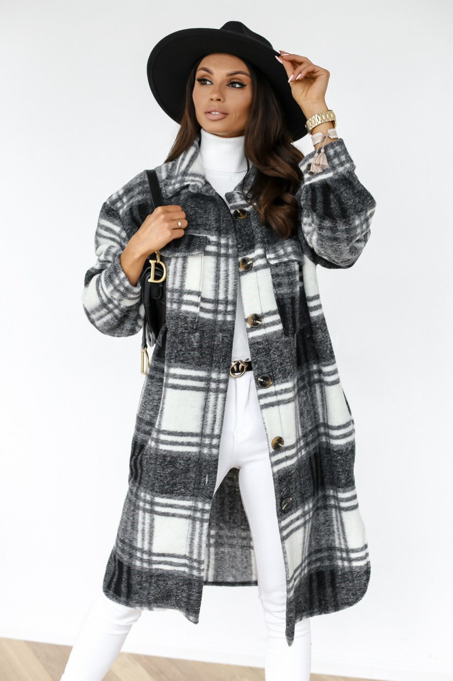 Plaid Long Coat