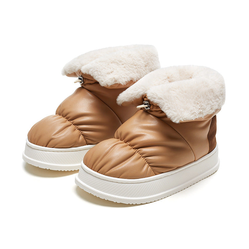 Fleece Lined Plush Boots