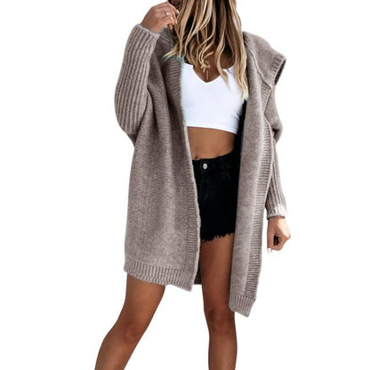 Oversized Hooded Cardigan