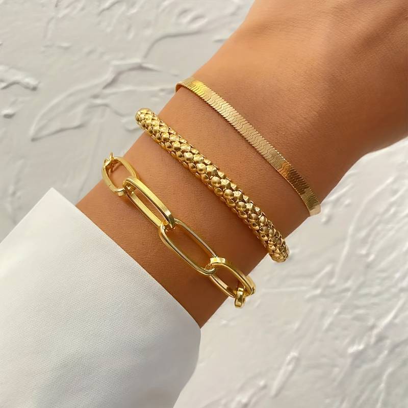 Vintage Gold Bracelet set