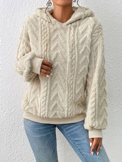 Plush Textured Hoodie