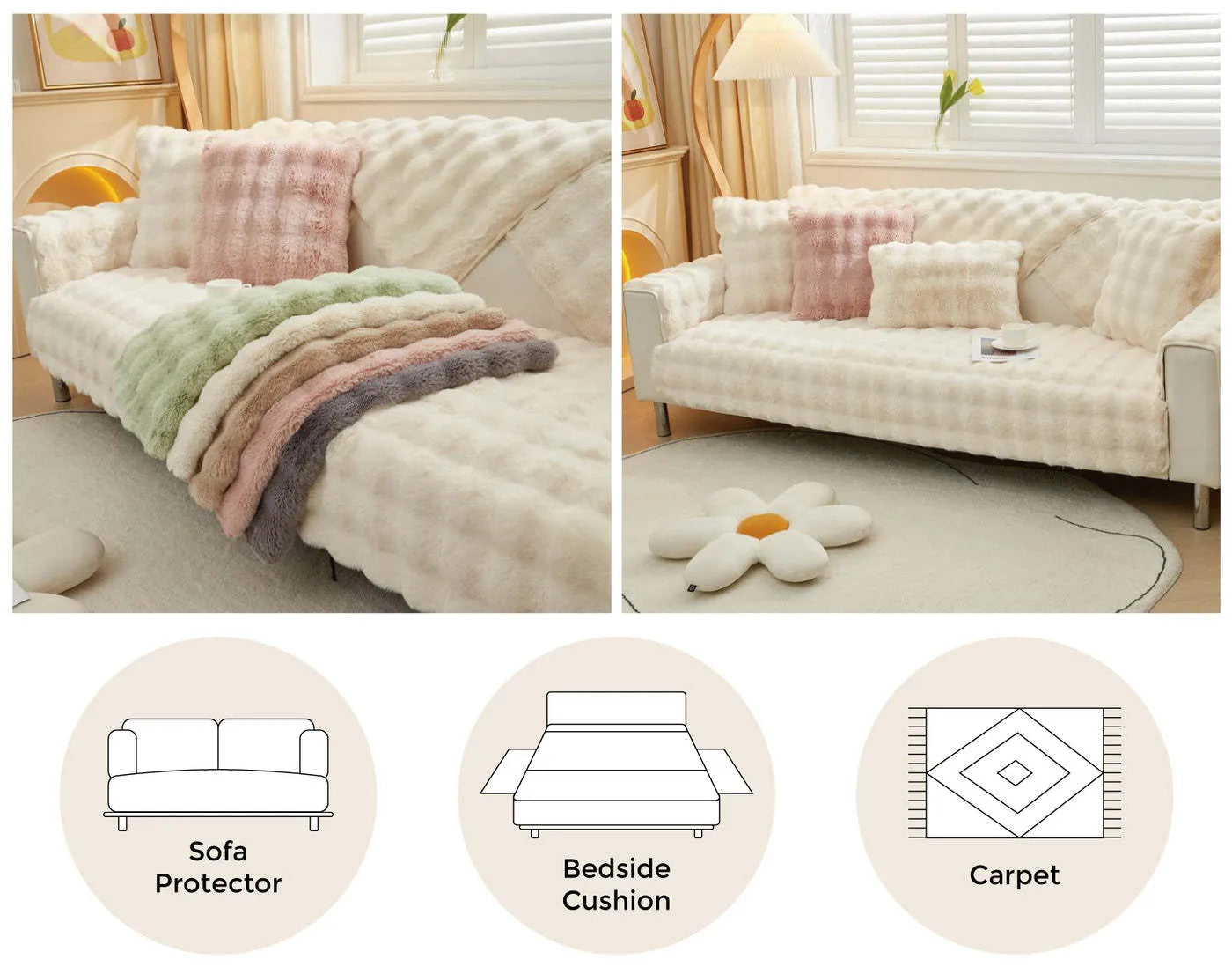 Soft Cosy non-slip Sofa Cover