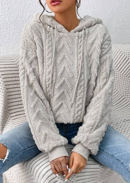 Plush Textured Hoodie