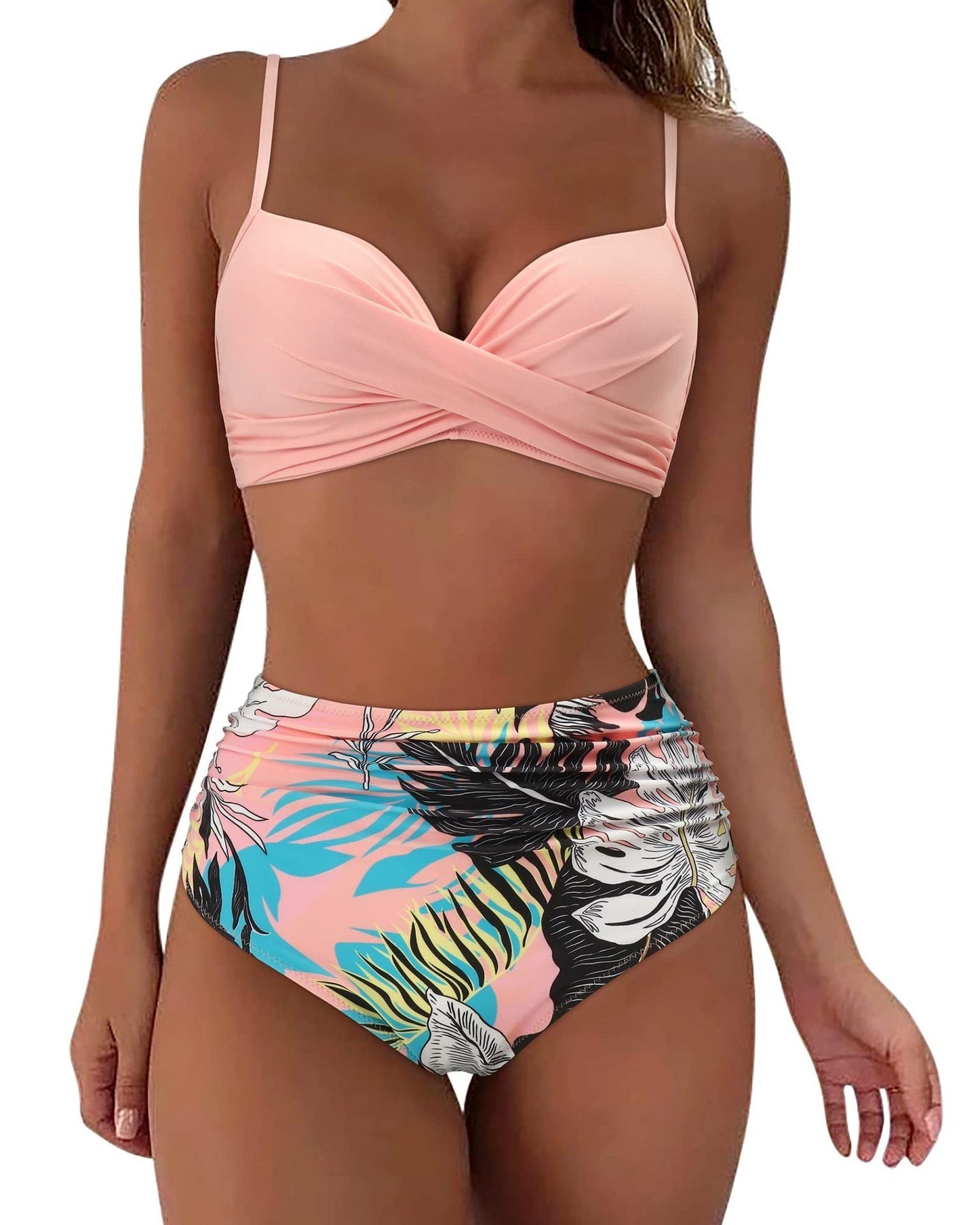 High waisted bikini set