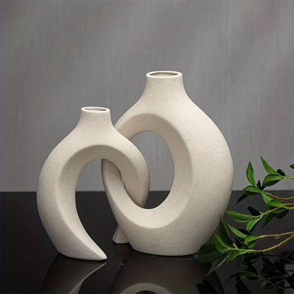 Nordic Style White Ceramic Vase