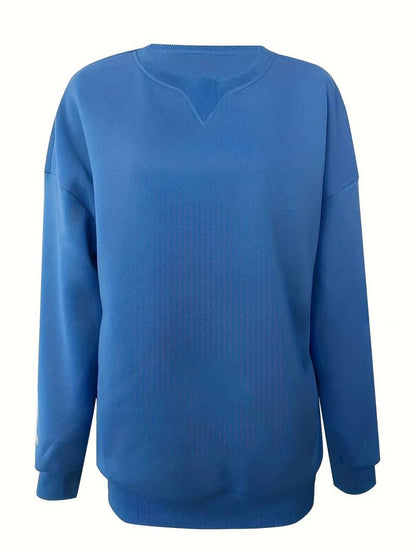 Blue Oversized Sweatshirt