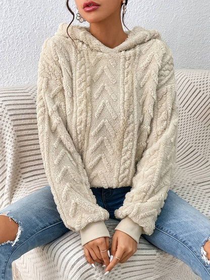 Plush Textured Hoodie