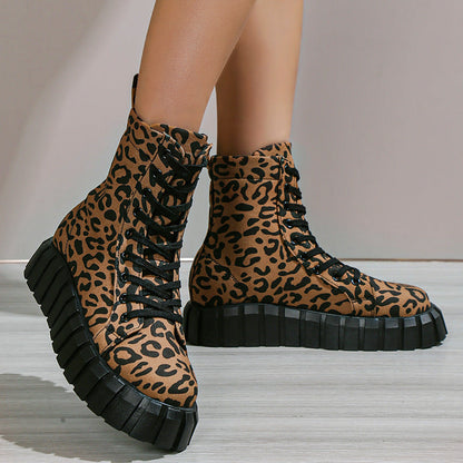 Leopard Print Boots