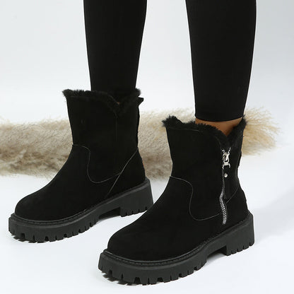 Faux Suede Ankle Boots