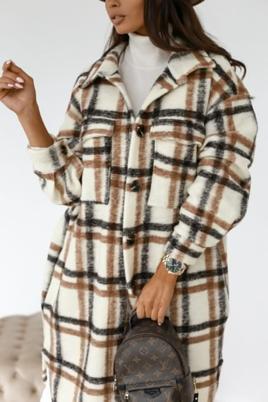 Plaid Long Coat