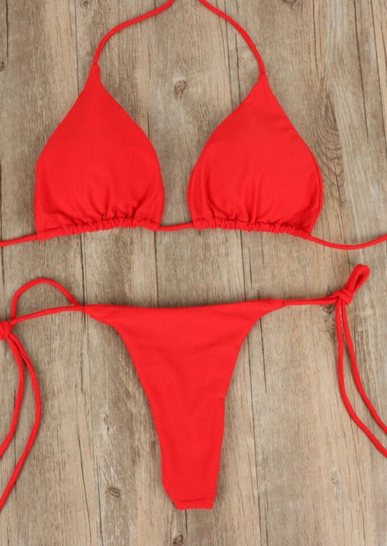 Halter Neck Tie Bikini