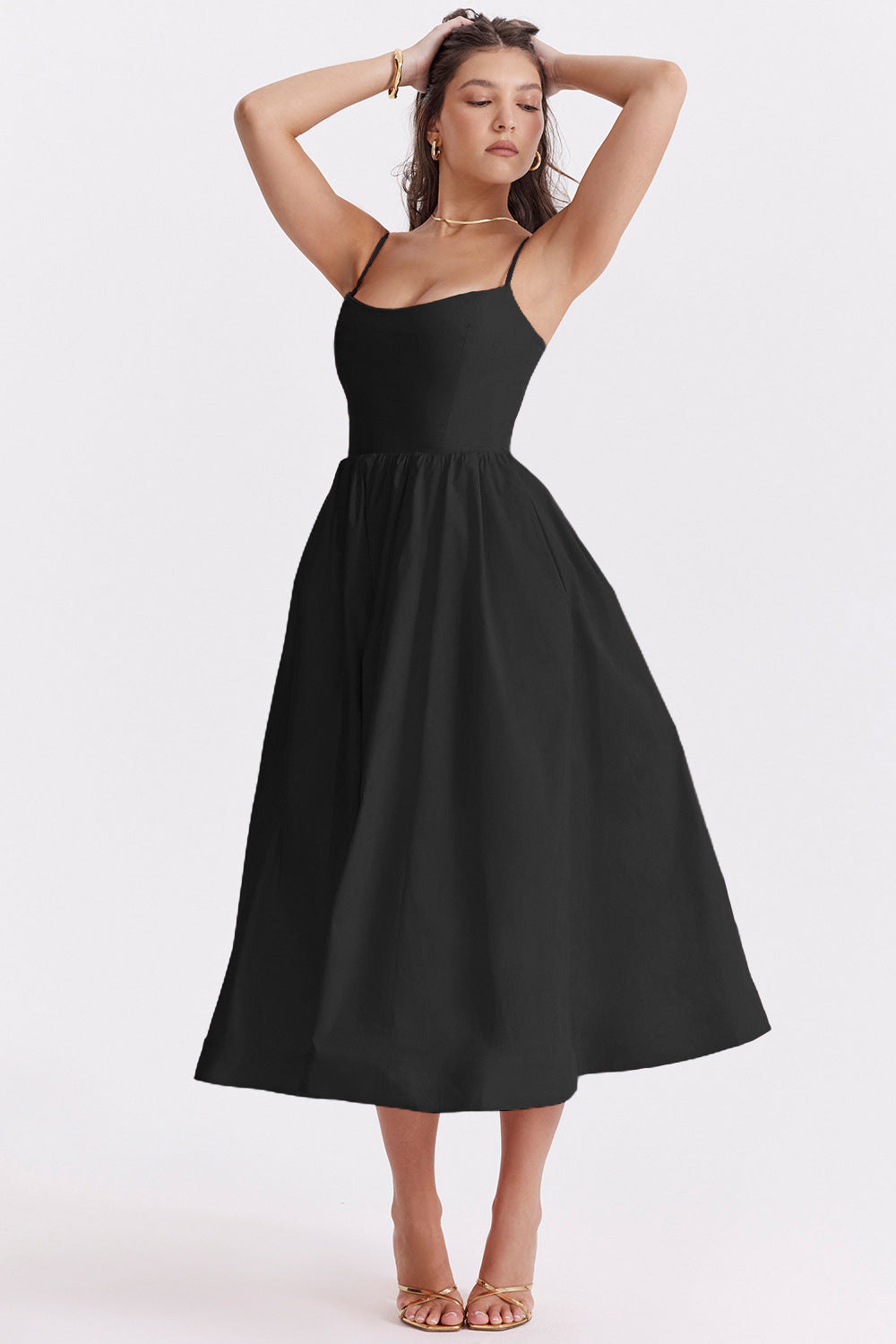 Spaghetti Strap Swing Dress