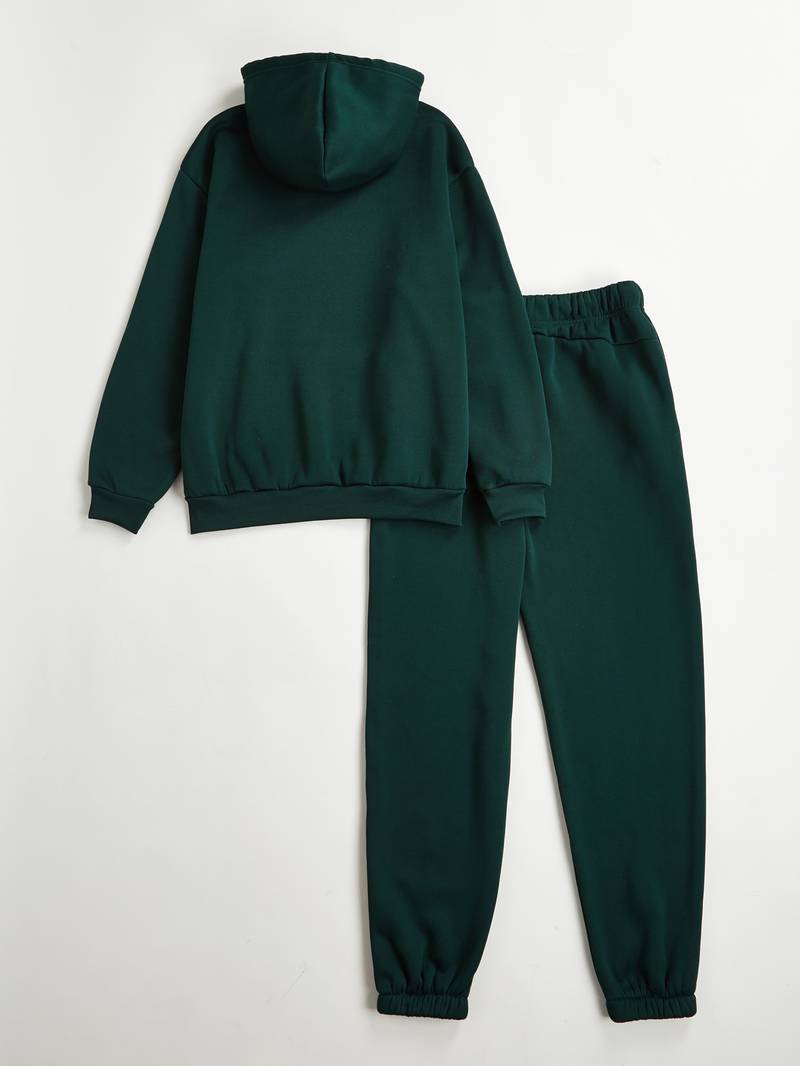 Forest green Hoodie & Pants set