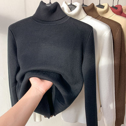 Turtle Neck Fleece Lined Sweater