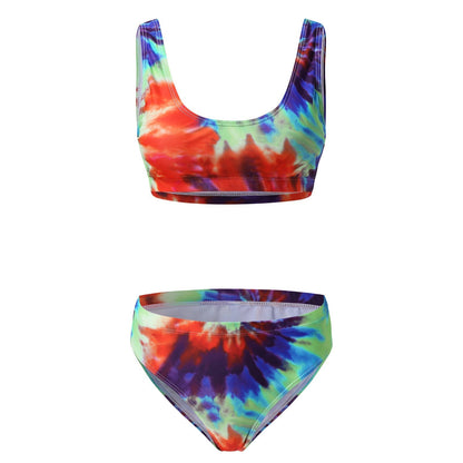 Printed High Waist Bikini