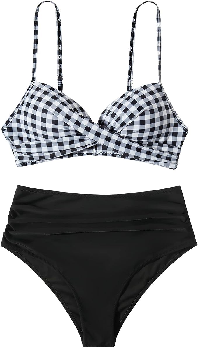 High waisted bikini set