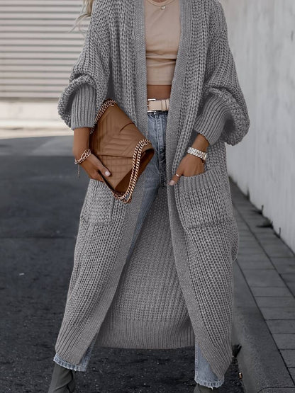 Open Front Long Cardigan