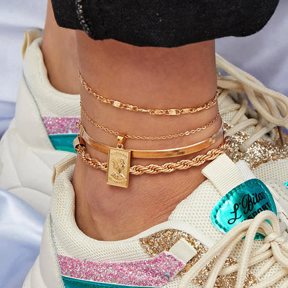 Layered Anklet