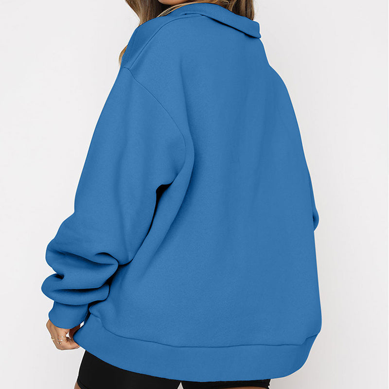 Zip Collar Sweatshirt