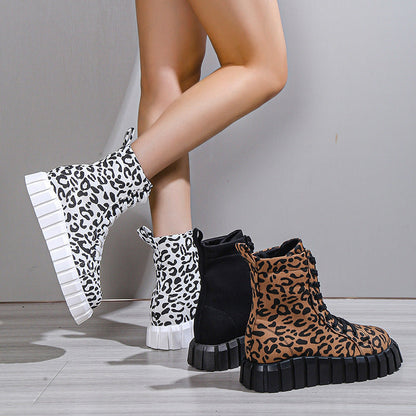 Leopard Print Boots