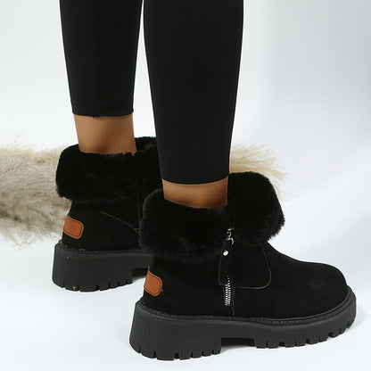 Faux Suede Ankle Boots