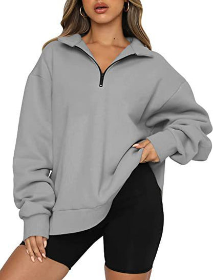 Zip Collar Sweatshirt