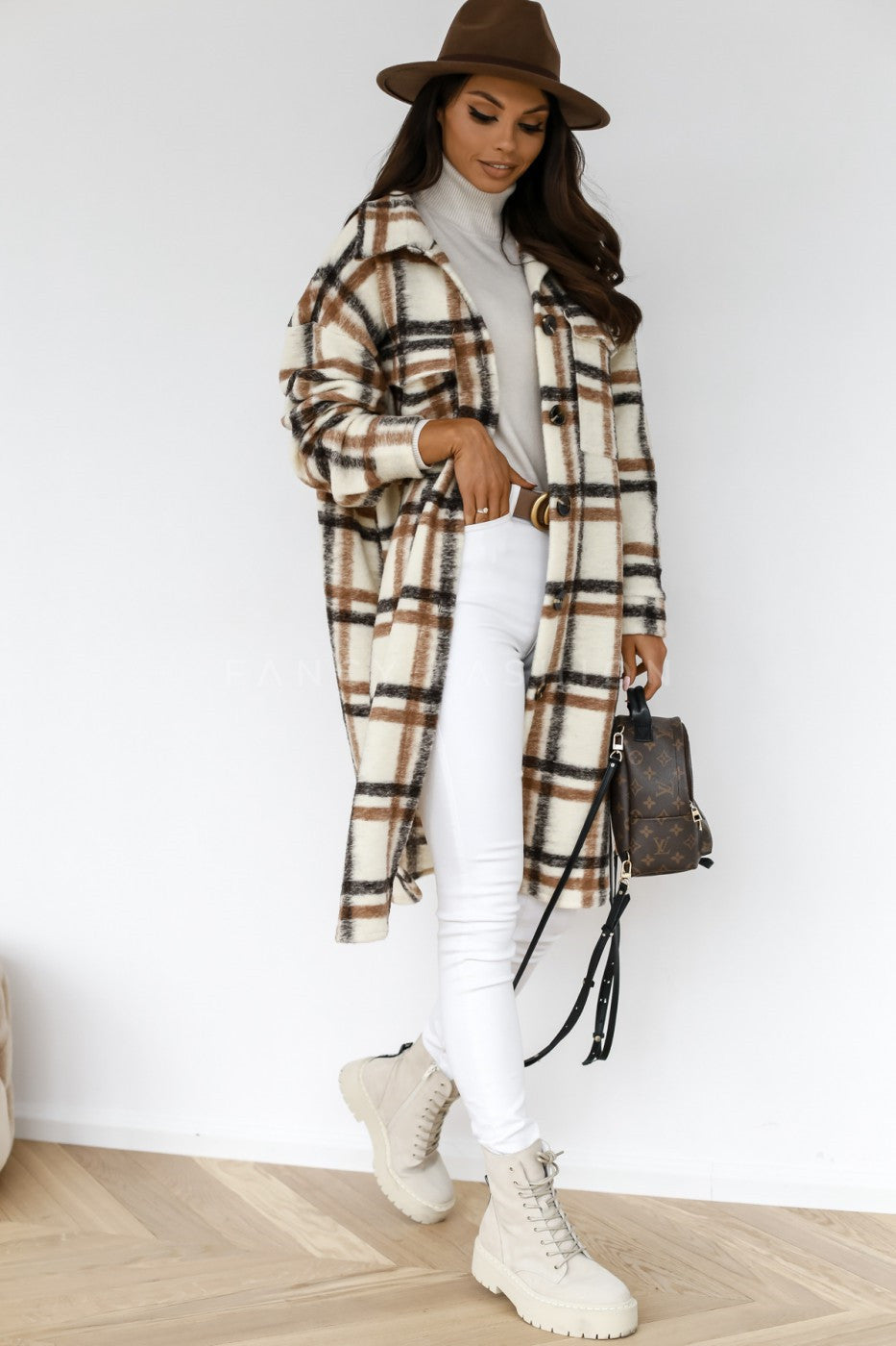 Plaid Long Coat