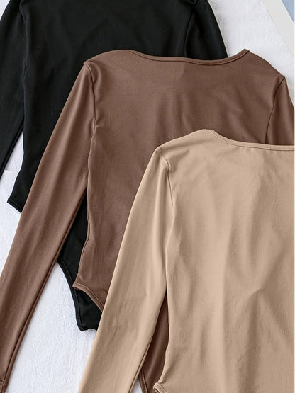 Crew Neck Bodysuit 3 Pack